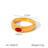 Wholesale Stainless Steel Geometric Diamond Ring For Women