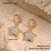 Wholesale Stainless Steel Geometric Diamondencrusted Jewelry Sets For Women With Electroplating Design