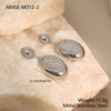 Wholesale Stainless Steel Geometric Diamondencrusted Jewelry Sets For Women With Electroplating Design