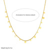 Wholesale Stainless Steel Geometric Disc Square Clavicle Chain Necklace Goldplated Snake Bone Chain For Women