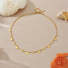 Wholesale Stainless Steel Geometric Disc Square Clavicle Chain Necklace Goldplated Snake Bone Chain For Women