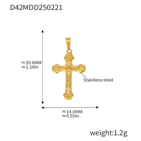 Wholesale Stainless Steel Geometric Diy Pendant Jewelry With 18K Gold Plating
