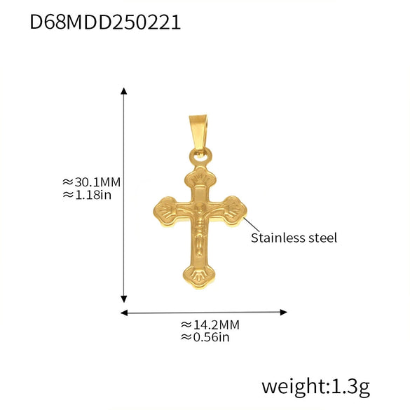 Wholesale Stainless Steel Geometric Diy Pendant Jewelry With 18K Gold Plating