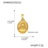 Wholesale Stainless Steel Geometric Diy Pendant Jewelry With 18K Gold Plating
