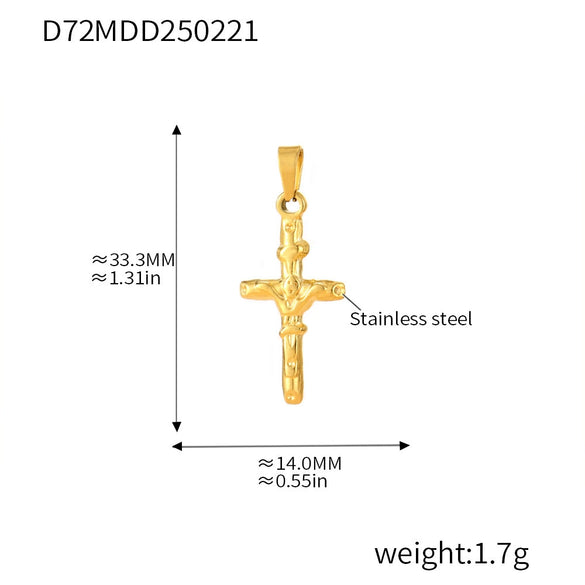 Wholesale Stainless Steel Geometric Diy Pendant Jewelry With 18K Gold Plating