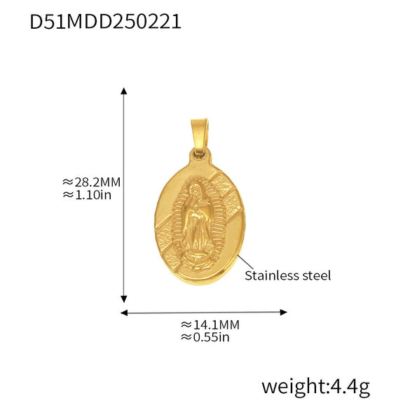 Wholesale Stainless Steel Geometric Diy Pendant Jewelry With 18K Gold Plating