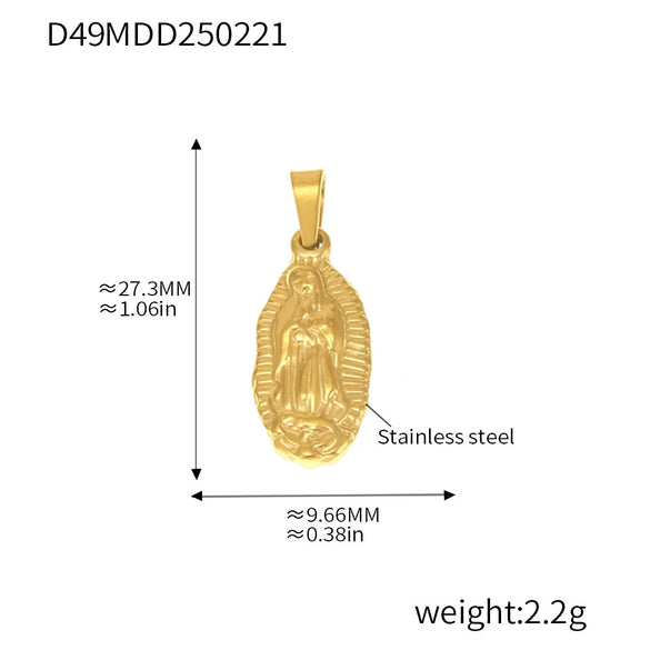 Wholesale Stainless Steel Geometric Diy Pendant Jewelry With 18K Gold Plating
