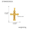Wholesale Stainless Steel Geometric Diy Pendant Jewelry With 18K Gold Plating