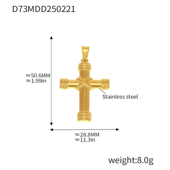 Wholesale Stainless Steel Geometric Diy Pendant Jewelry With 18K Gold Plating