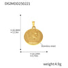 Wholesale Stainless Steel Geometric Diy Pendant Jewelry With 18K Gold Plating