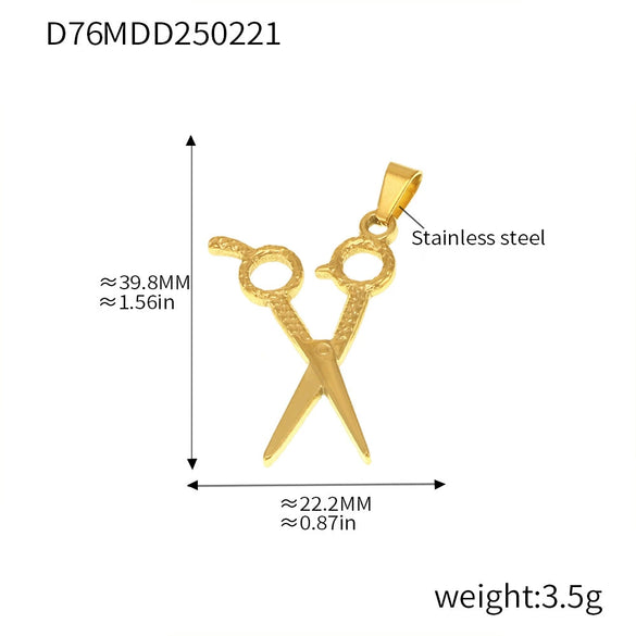 Wholesale Stainless Steel Geometric Diy Pendant Jewelry With 18K Gold Plating