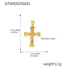 Wholesale Stainless Steel Geometric Diy Pendant Jewelry With 18K Gold Plating