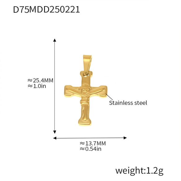 Wholesale Stainless Steel Geometric Diy Pendant Jewelry With 18K Gold Plating