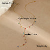Wholesale Stainless Steel Geometric Dopamine Necklace With 18K Gold Color Electroplating For Women