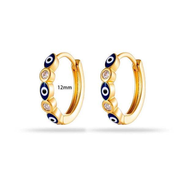 Wholesale Stainless Steel Geometric Dripping Oil Style Pierced Earrings