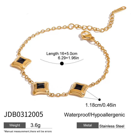 Wholesale Stainless Steel Geometric Drop Oil Earrings With Electroplating Treatment For Women
