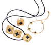 Wholesale Stainless Steel Geometric Drop Oil Earrings With Electroplating Treatment For Women