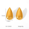 Wholesale Stainless Steel Geometric Drop Shape Electroplated Women's Earrings