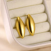 Wholesale Stainless Steel Geometric Drop Triangle Earrings Retro Simple Fashion Electroplated For Women
