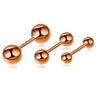 Wholesale Stainless Steel Geometric Dumbbell Double Ball Electroplated Earrings For Men And Women