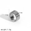 Wholesale Stainless Steel Geometric Ear Clip Earrings With Electroplating And Niche Personality Design