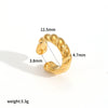 Wholesale Stainless Steel Geometric Ear Clips 18K Goldplated Electroplated Highend Women's Earrings