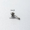 Wholesale Stainless Steel Geometric Ear Nails Screw Rod With Ball Round Pie Ear Plug Spiral Ear Needle Accessories