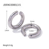 Wholesale Stainless Steel Geometric Earrings Electroplated For Women