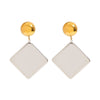 Wholesale Stainless Steel Geometric Earrings Electroplated Light Luxury Design For Women