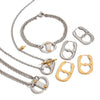 Wholesale Stainless Steel Geometric Earrings Electroplated Light Luxury Highend Women's Jewelry