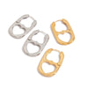 Wholesale Stainless Steel Geometric Earrings Electroplated Light Luxury Highend Women's Jewelry