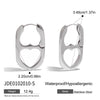 Wholesale Stainless Steel Geometric Earrings Electroplated Light Luxury Highend Women's Jewelry