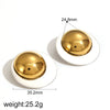 Wholesale Stainless Steel Geometric Earrings For Women Highend Electroplated