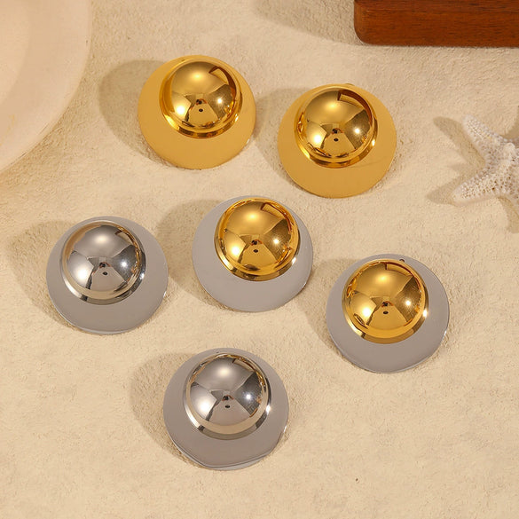 Wholesale Stainless Steel Geometric Earrings For Women Highend Electroplated
