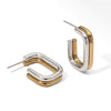 Wholesale Stainless Steel Geometric Earrings For Women With Electroplating Design