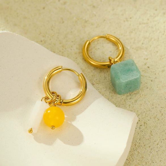 Wholesale Stainless Steel Geometric Earrings For Women With Electroplating Treatment