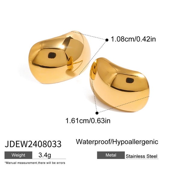 Wholesale Stainless Steel Geometric Earrings For Women With Electroplating