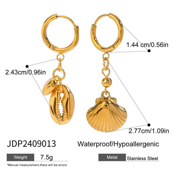 Wholesale Stainless Steel Geometric Earrings Light Luxury Highend Electroplating Jewelry For Women