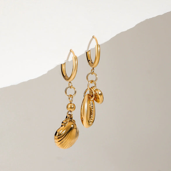 Wholesale Stainless Steel Geometric Earrings Light Luxury Highend Electroplating Jewelry For Women