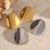 Wholesale Stainless Steel Geometric Earrings With Electroplating And Light Luxury Design