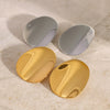 Wholesale Stainless Steel Geometric Earrings With Electroplating And Light Luxury Design