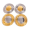 Wholesale Stainless Steel Geometric Earrings With Electroplating And Original Design