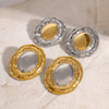 Wholesale Stainless Steel Geometric Earrings With Electroplating And Original Design