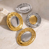 Wholesale Stainless Steel Geometric Earrings With Electroplating And Original Design