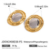 Wholesale Stainless Steel Geometric Earrings With Electroplating And Original Design