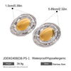 Wholesale Stainless Steel Geometric Earrings With Electroplating And Original Design