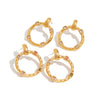 Wholesale Stainless Steel Geometric Earrings With Electroplating For Women Light Luxury And Niche Design