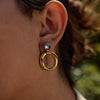 Wholesale Stainless Steel Geometric Earrings With Electroplating For Women
