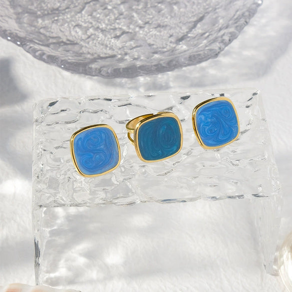 Wholesale Stainless Steel Geometric Earrings With Electroplating For Women