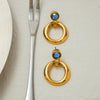 Wholesale Stainless Steel Geometric Earrings With Electroplating For Women
